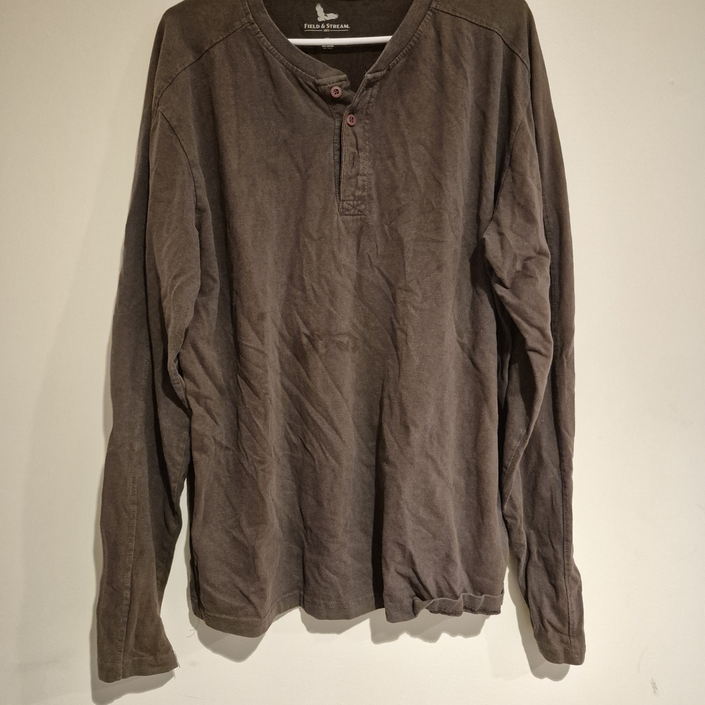 Field & Stream Men's Dark Brown Long Sleeve Shirt